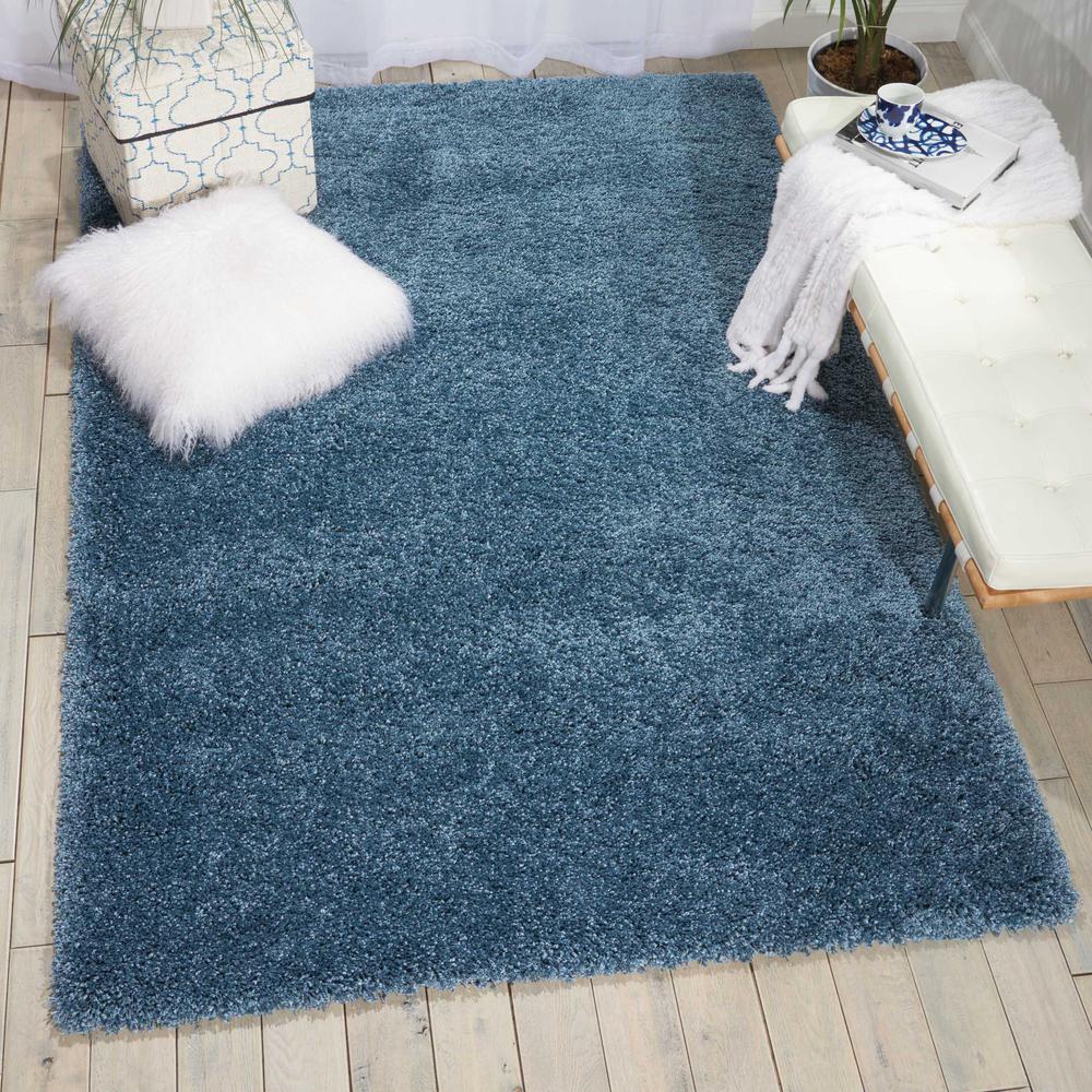 Amore Area Rug, Slate Blue, 5'3" x 7'5". Picture 3