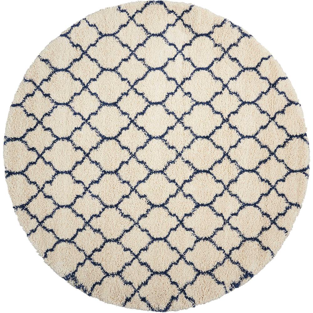Amore Area Rug, Ivory/Blue, 7'10" x ROUND. Picture 1