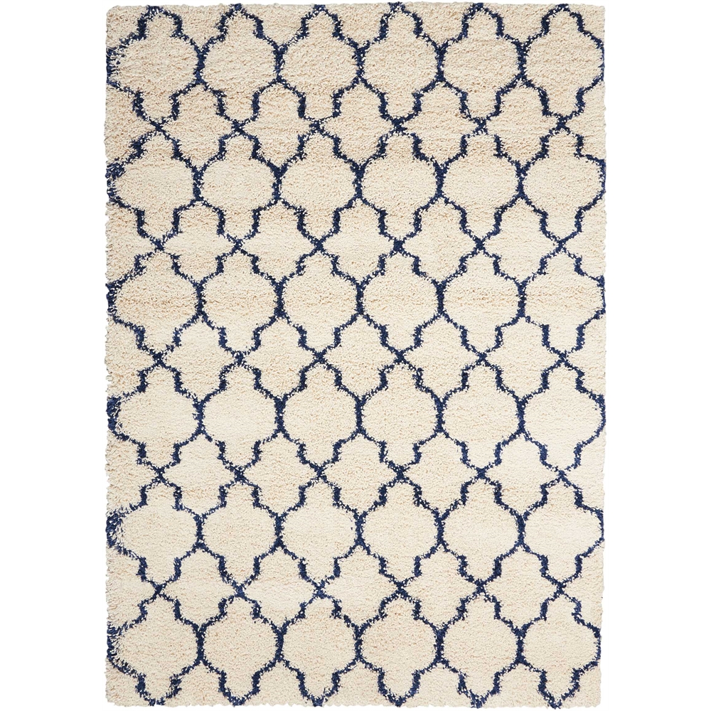 Amore Area Rug, Ivory/Blue, 5'3" x 7'5". Picture 12