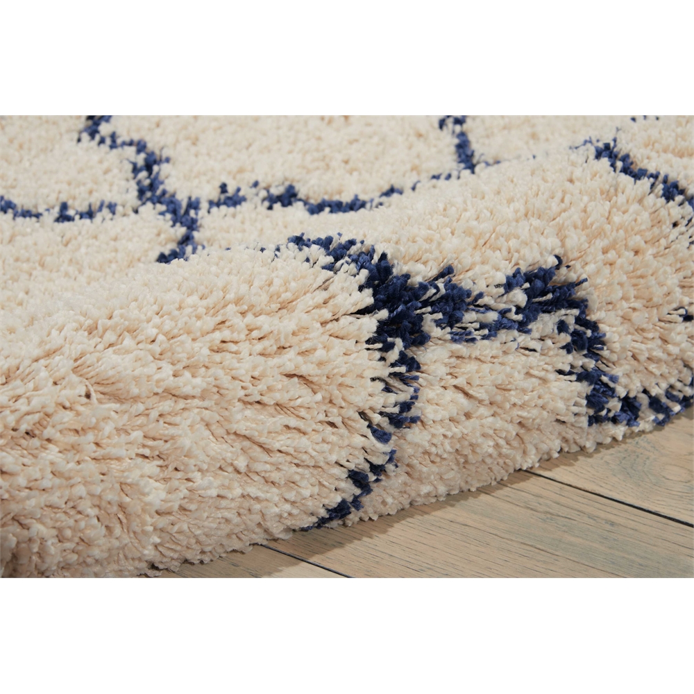 Amore Area Rug, Ivory/Blue, 2'2" x 10'. Picture 6