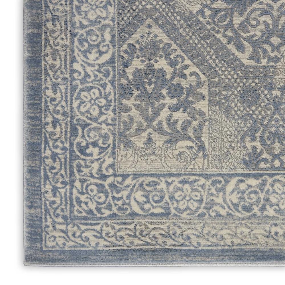 Kathy Ireland Grand Expressions Area Rug, Blue/Ivory, 9' x 12', KI56. Picture 5