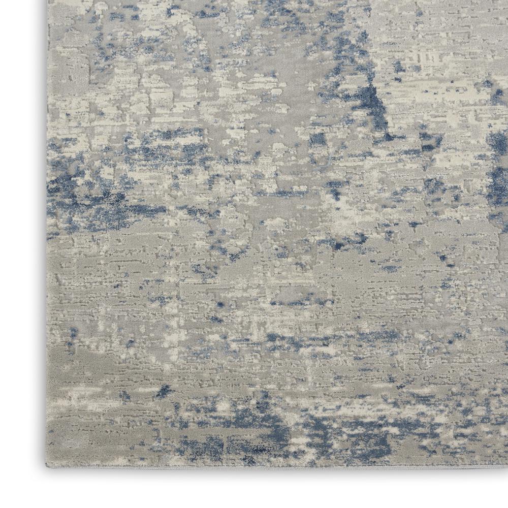 Rustic Textures Area Rug, Ivory/Blue, 2'2" X 7'6". Picture 5