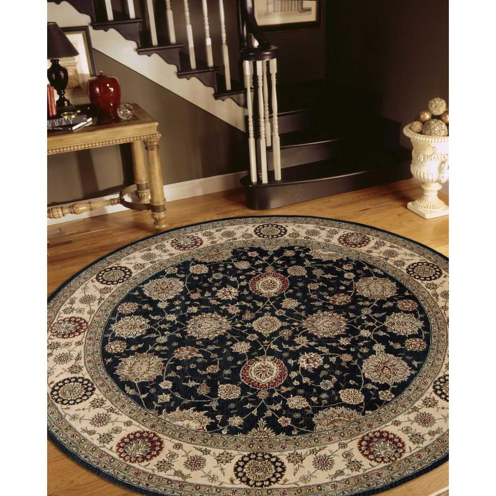 Traditional Round Area Rug, 6' x Round. Picture 3