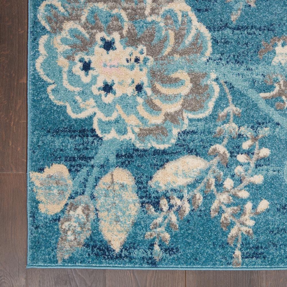 Tranquil Area Rug, Turquoise, 4' X 6'. Picture 2