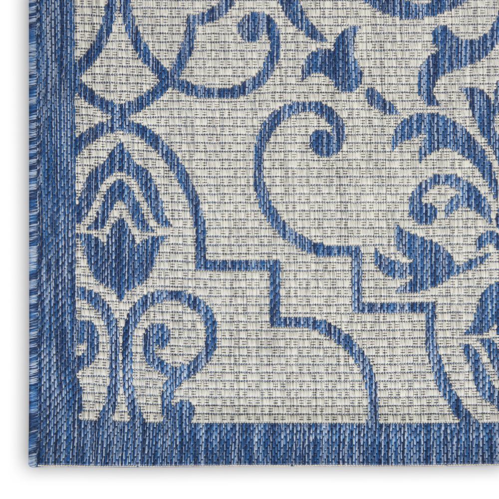 GRD04 Garden Party Ivory Blue Area Rug- 2'2" x 3'9". Picture 5