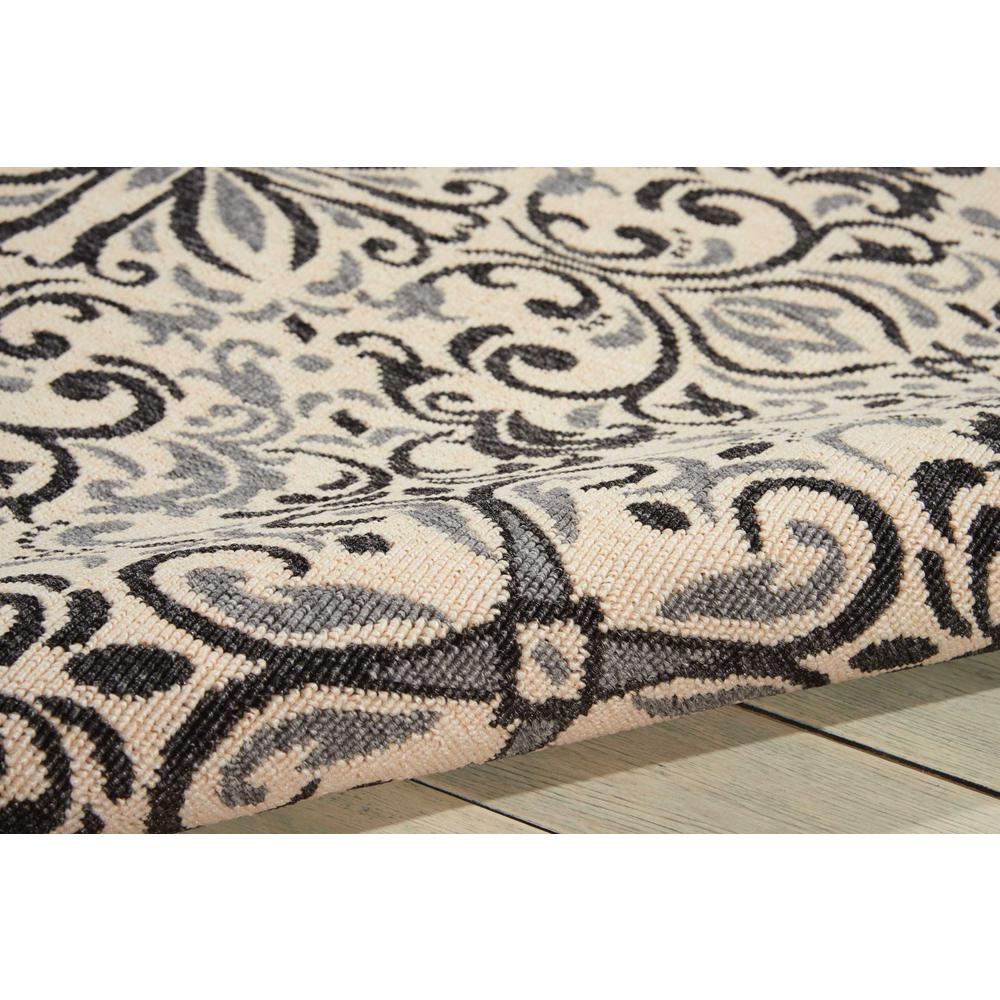 Caribbean Area Rug, Ivory/Charcoal, 2'3" x 7'6". Picture 3