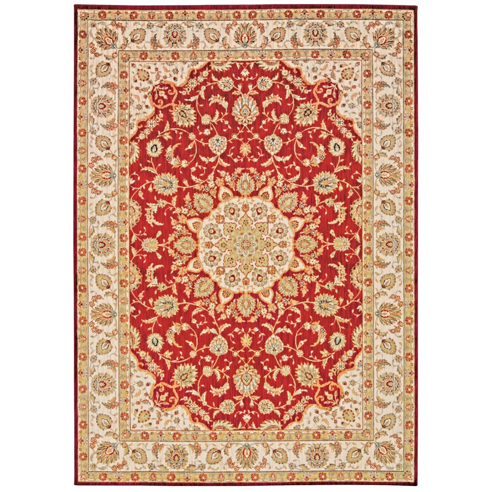 Ancient Times "Palace" Red Area Rug. Picture 1