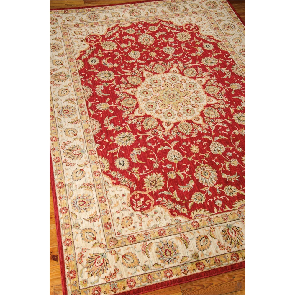 Ancient Times "Palace" Red Area Rug. Picture 4