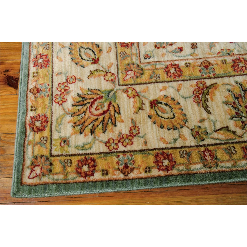 Ancient Times "Palace" Teal Area Rug. Picture 2