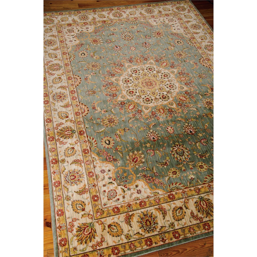 Ancient Times "Palace" Teal Area Rug. Picture 4