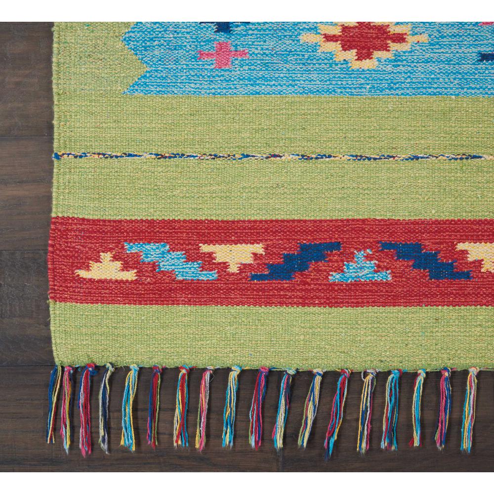 Baja Area Rug, Blue/Green, 2'3" x 7'6". Picture 4