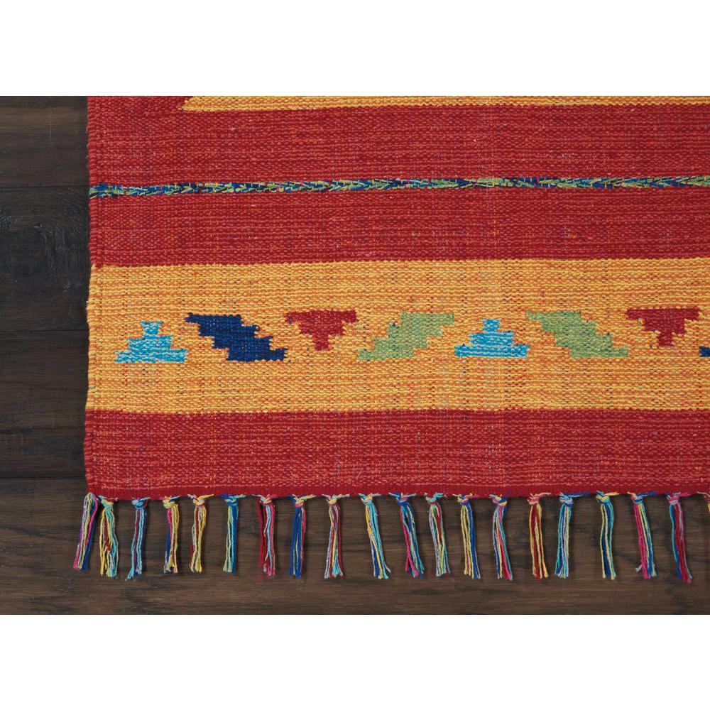Baja Area Rug, Orange/Red, 2'3" x 7'6". Picture 4