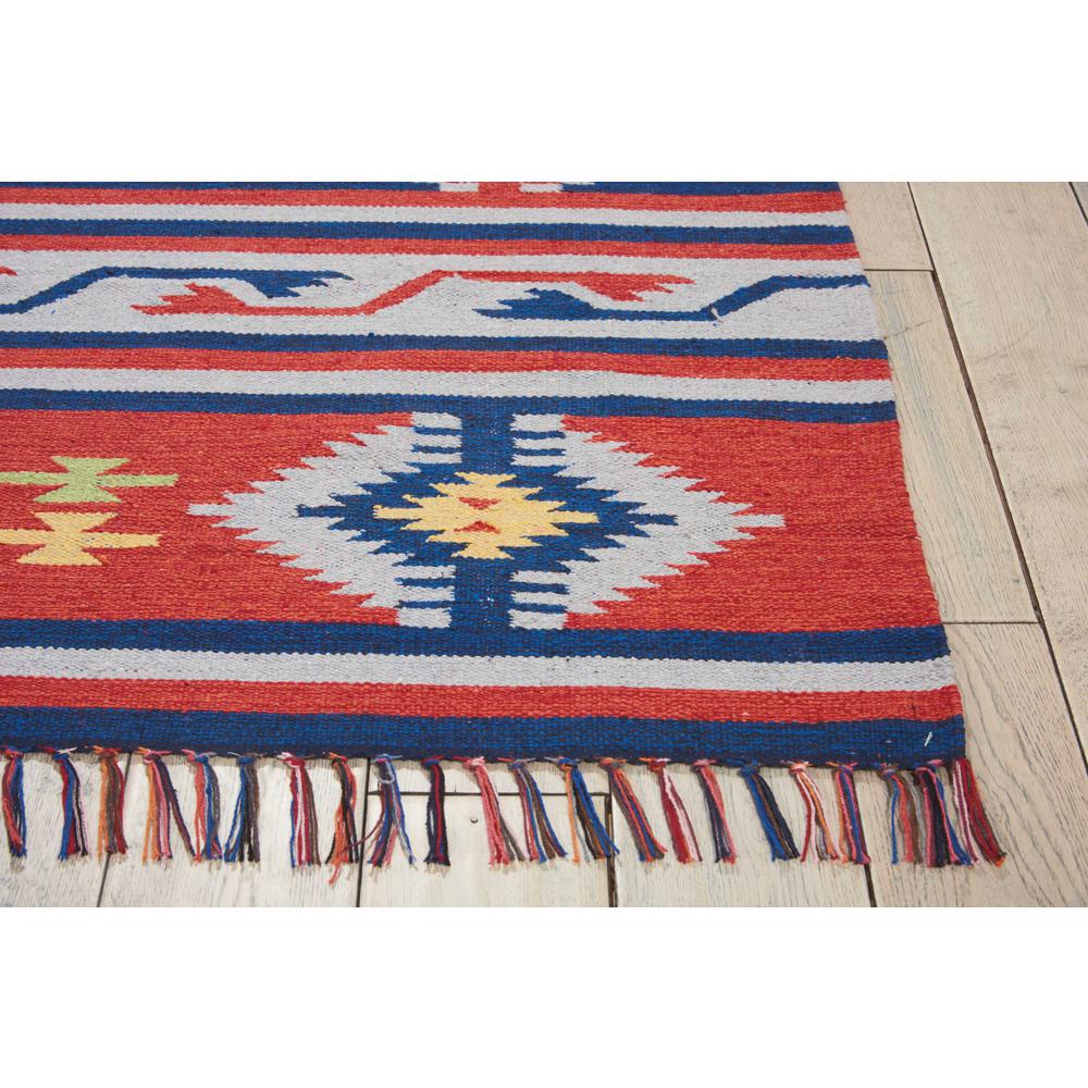 Baja Area Rug, Blue/Red, 3'6" x 5'6". Picture 4