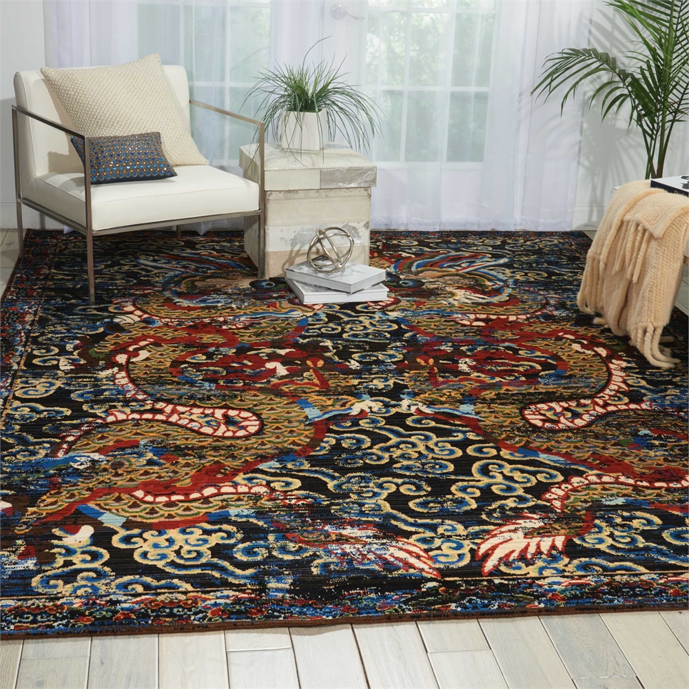 Dynasty "Emperor" Midnight Area Rug. Picture 5
