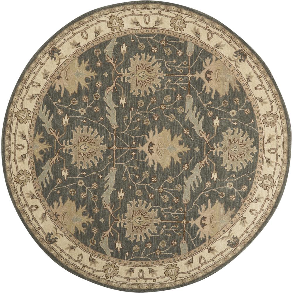 India House Area Rug, Blue, 8' x ROUND. Picture 1