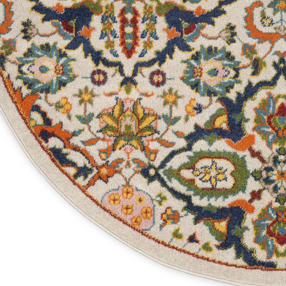 Bohemian Round Area Rug, 8' x Round. Picture 6