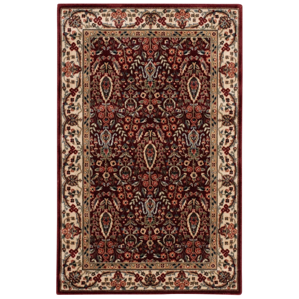 Persian Arts Burgundy Area Rug. Picture 1