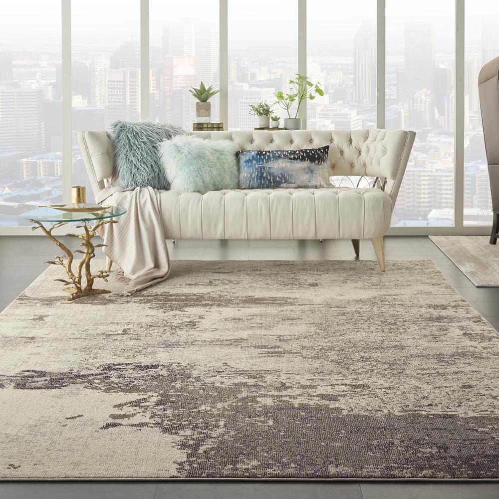 CES02 Celestial Ivory/Grey Area Rug- 7'10" x 10'6". Picture 2