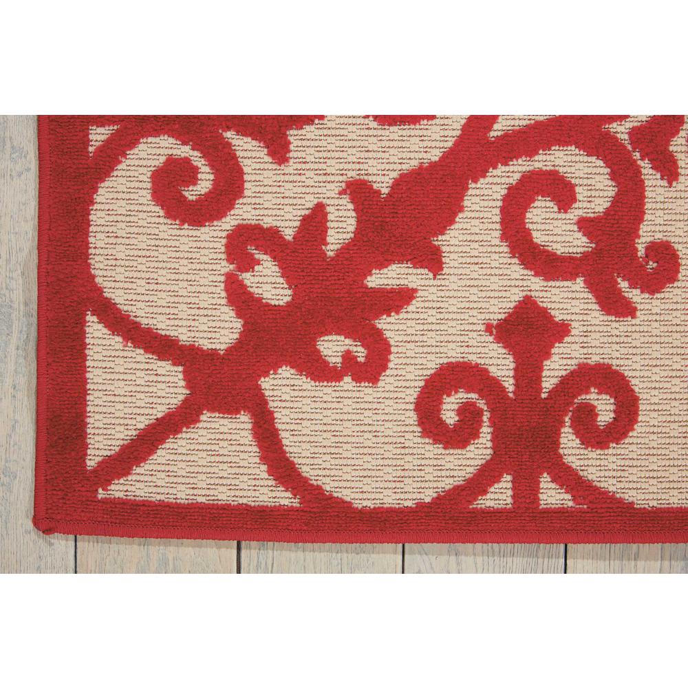 Aloha Area Rug, Red, 9'6" x 13'. Picture 3