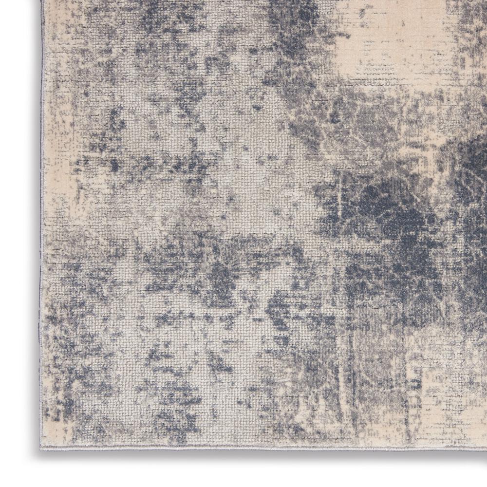 Rustic Textures Area Rug, Blue/Ivory, 5'3"X7'3". Picture 7