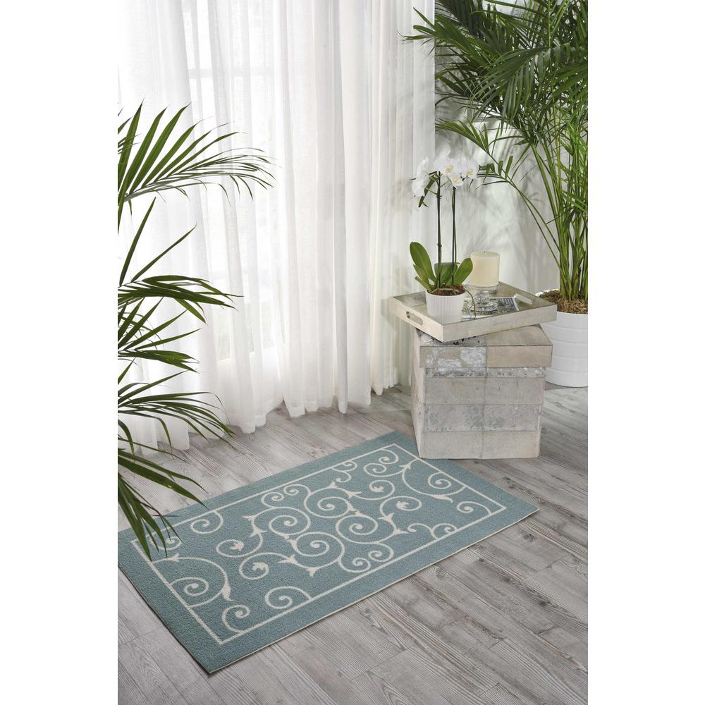 Home & Garden Area Rug, Light Blue, 2'3" x 3'9". Picture 2