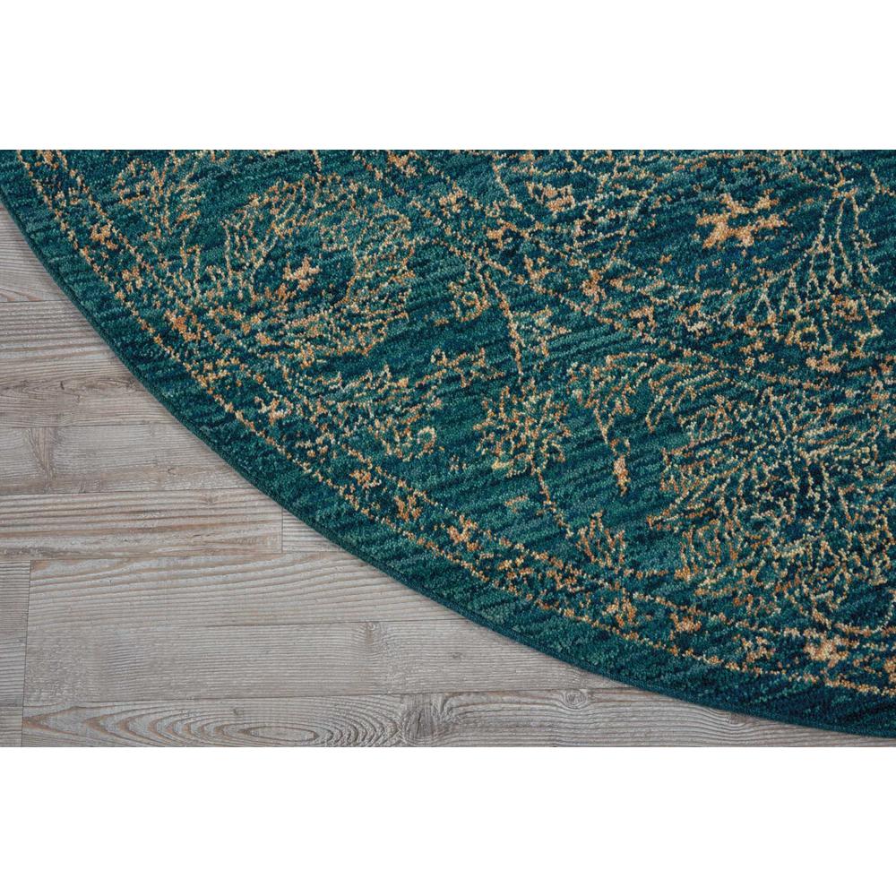 Nourison 2020 Area Rug, Teal, 7'5" x ROUND. Picture 3
