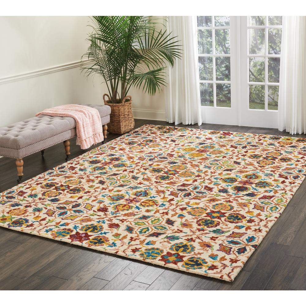 Bohemian Rectangle Area Rug, 6' x 10'. Picture 5