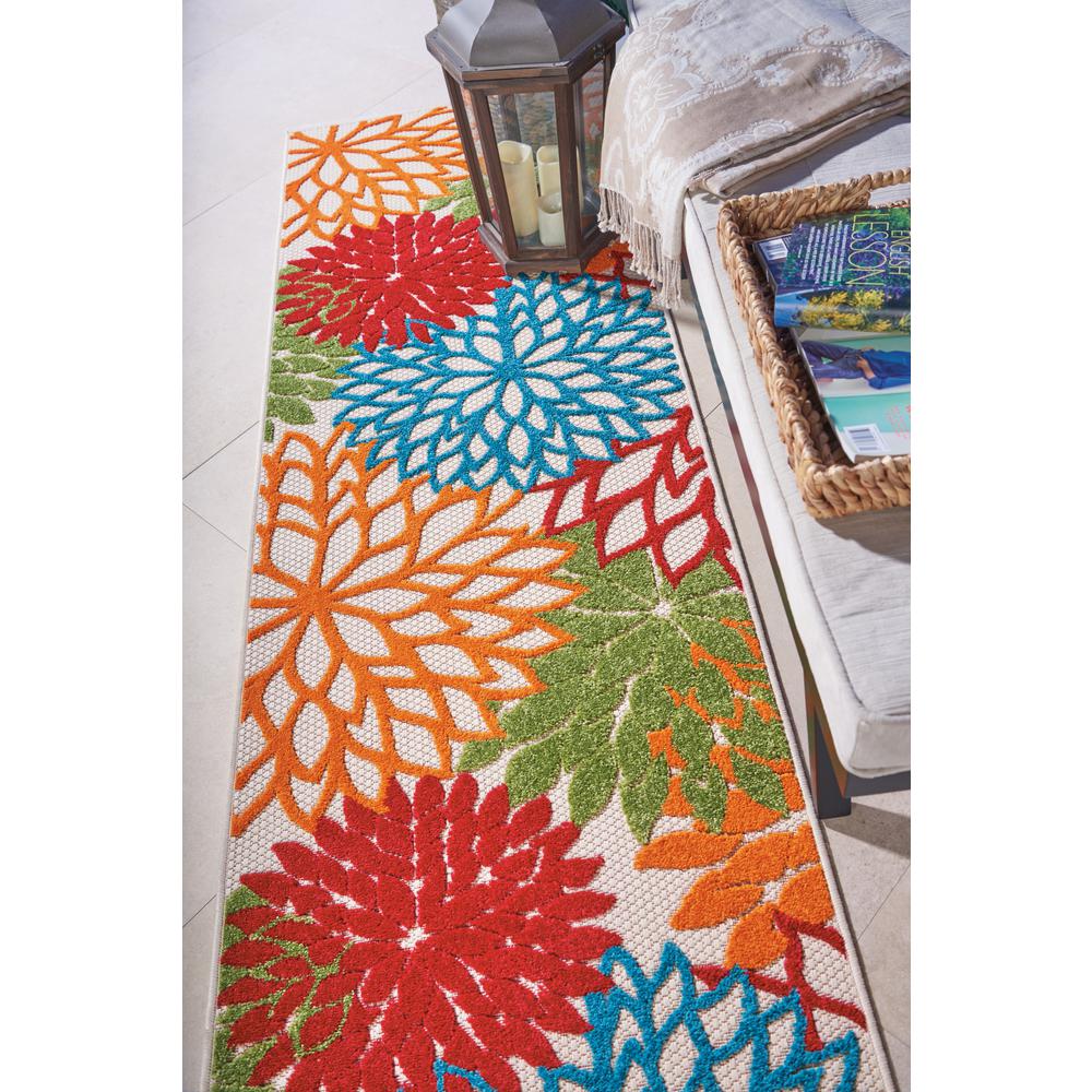 Tropical Runner Area Rug, 8' Runner. Picture 7