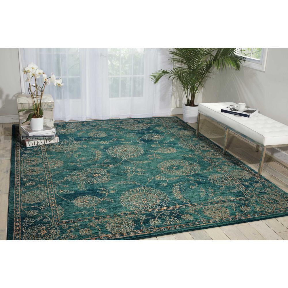 Nourison 2020 Area Rug, Teal, 12' x 15'. Picture 2