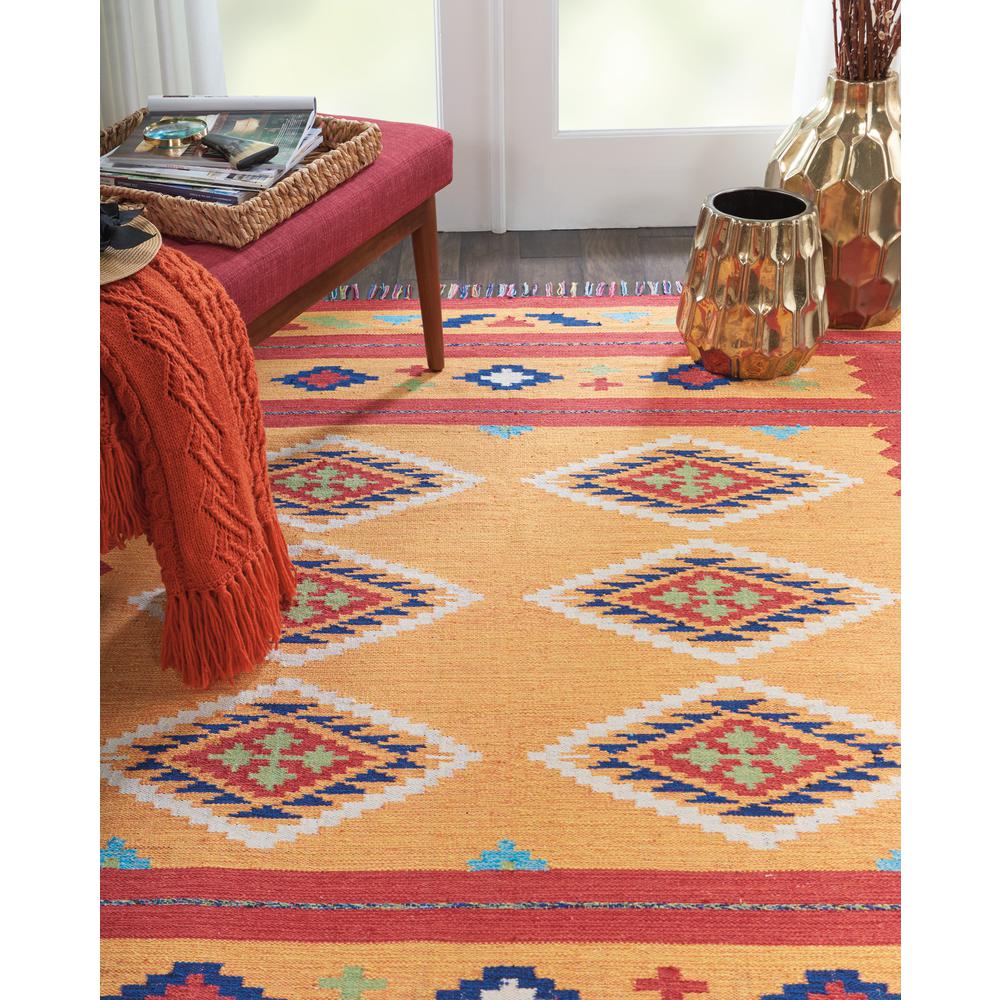 Southwestern Rectangle Area Rug, 5' x 7'. Picture 10