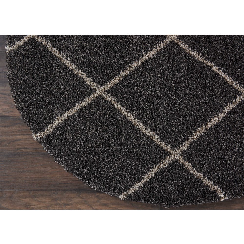 Brisbane Area Rug, Charcoal, 4' x ROUND. Picture 4