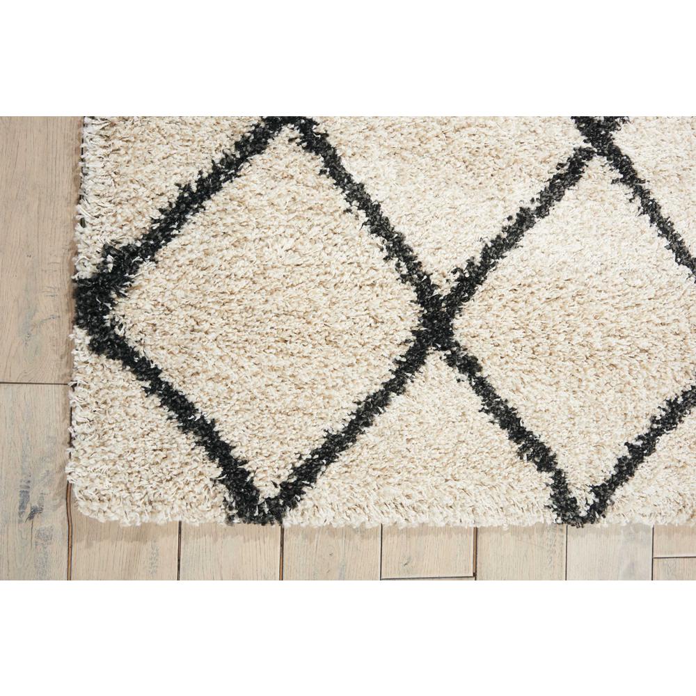 Brisbane Area Rug, Ivory/Charcoal, 5' x 7'. Picture 5