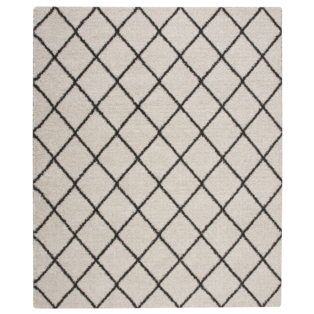 Brisbane Area Rug, Ivory/Charcoal, 8'2" x 10'. Picture 1