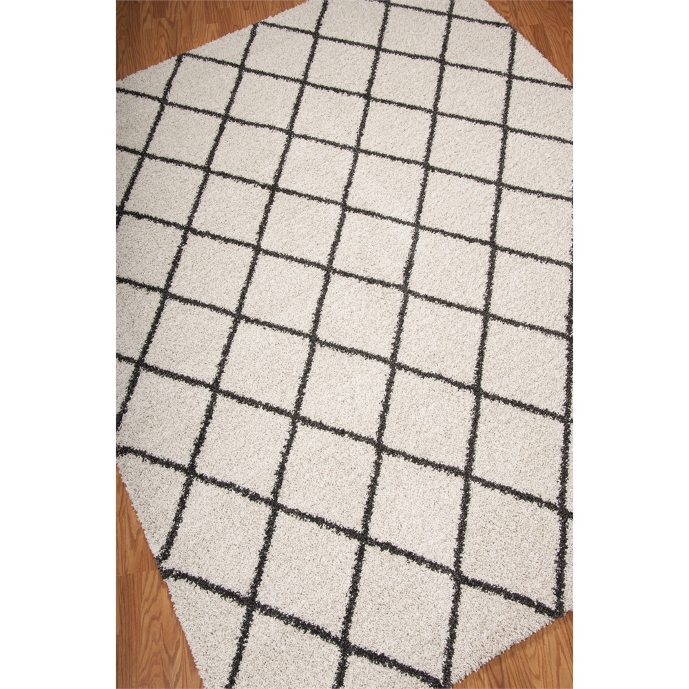 Brisbane Area Rug, Ivory/Charcoal, 8'2" x 10'. Picture 4