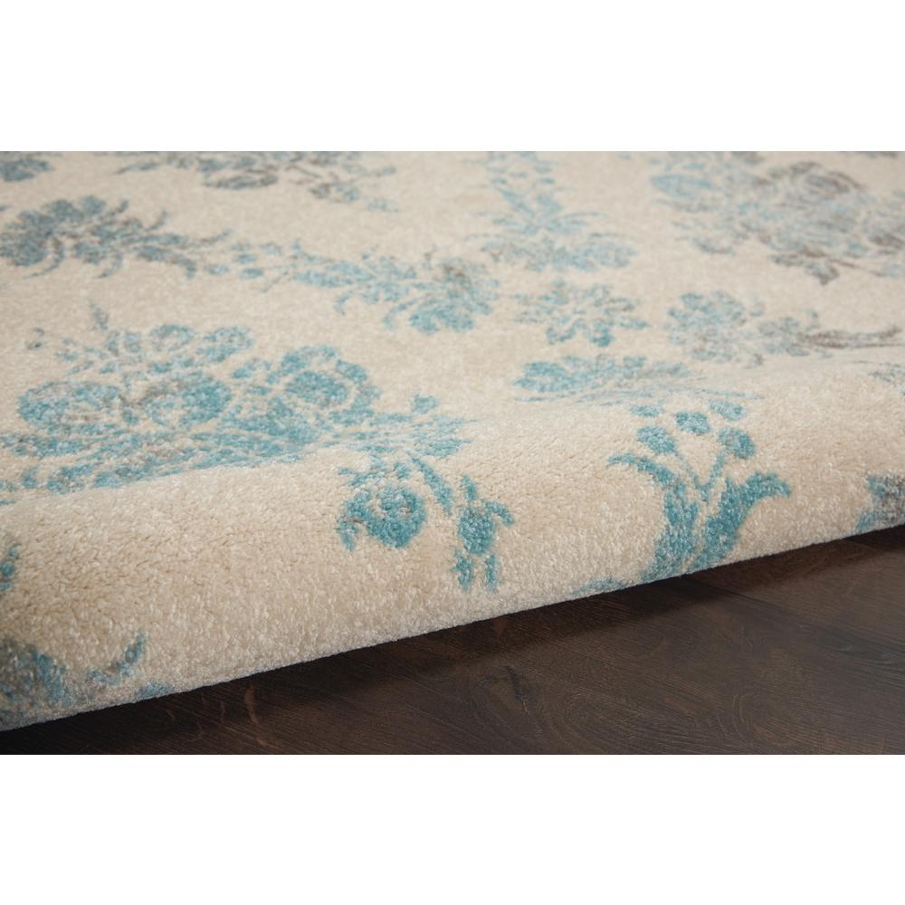 Tranquil Area Rug, Ivory/Turquoise, 5'3" X 7'3". Picture 7