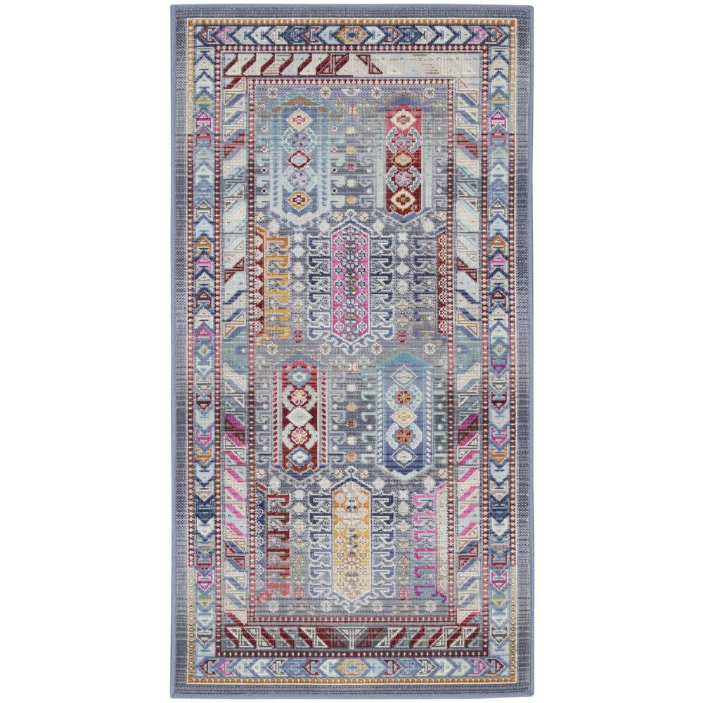 Bohemian Rectangle Area Rug, 2' x 4'. Picture 1