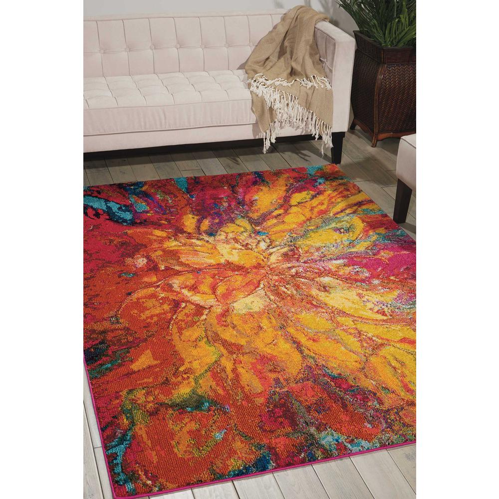 Celestial Area Rug, Cayenne, 7'10" x 10'6". Picture 11