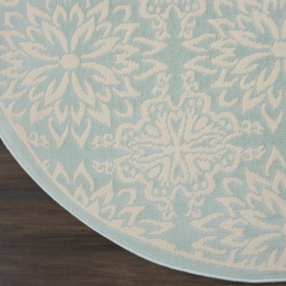 Jubilant Area Rug, Ivory/Green, 5'3" x ROUND. Picture 4