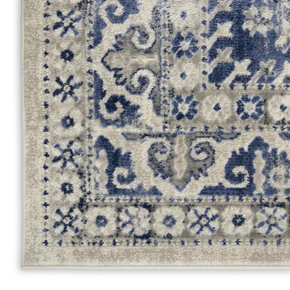 CYR05 Cyrus Ivory Blue Area Rug- 7'10" x 9'10". Picture 5