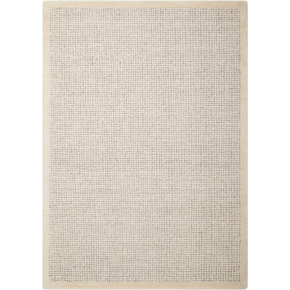 River Brook Area Rug, Ivory/Grey, 3'9" x 5'9". Picture 1