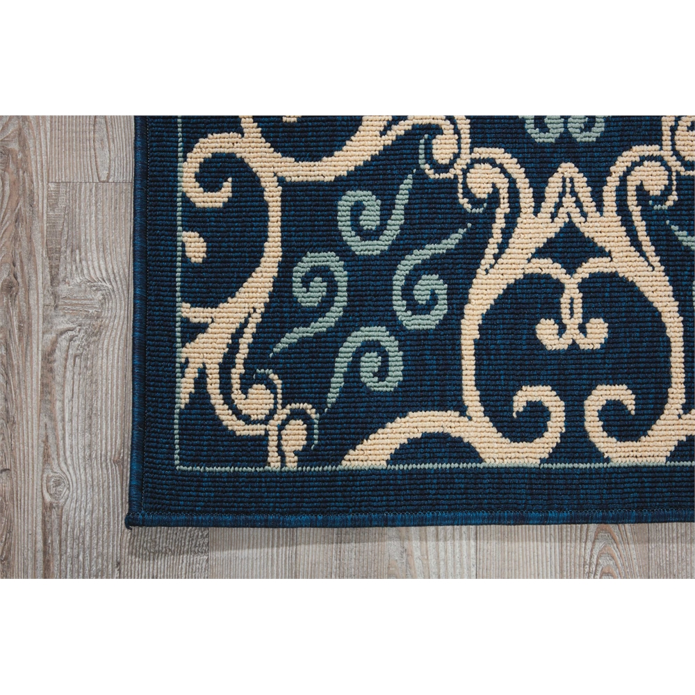 Caribbean Area Rug, Navy, 2'3" x 7'6". Picture 2