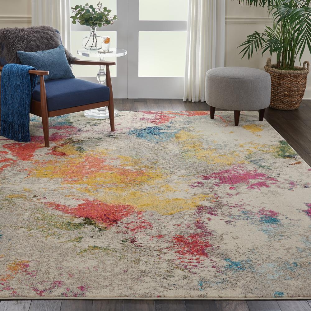 Celestial Area Rug, Ivory/Multicolor, 7'10" x 10'6". Picture 5