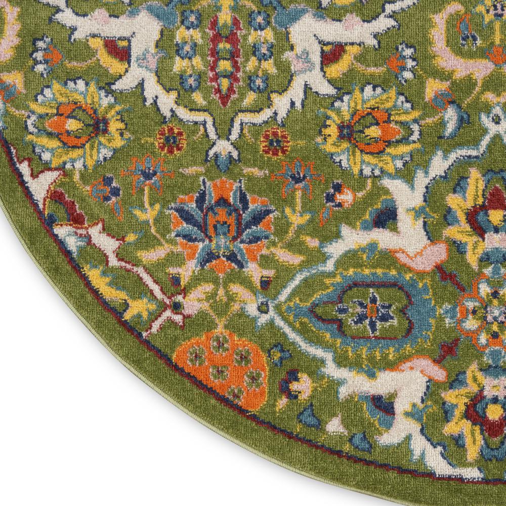 Bohemian Round Area Rug, 4' x Round. Picture 5