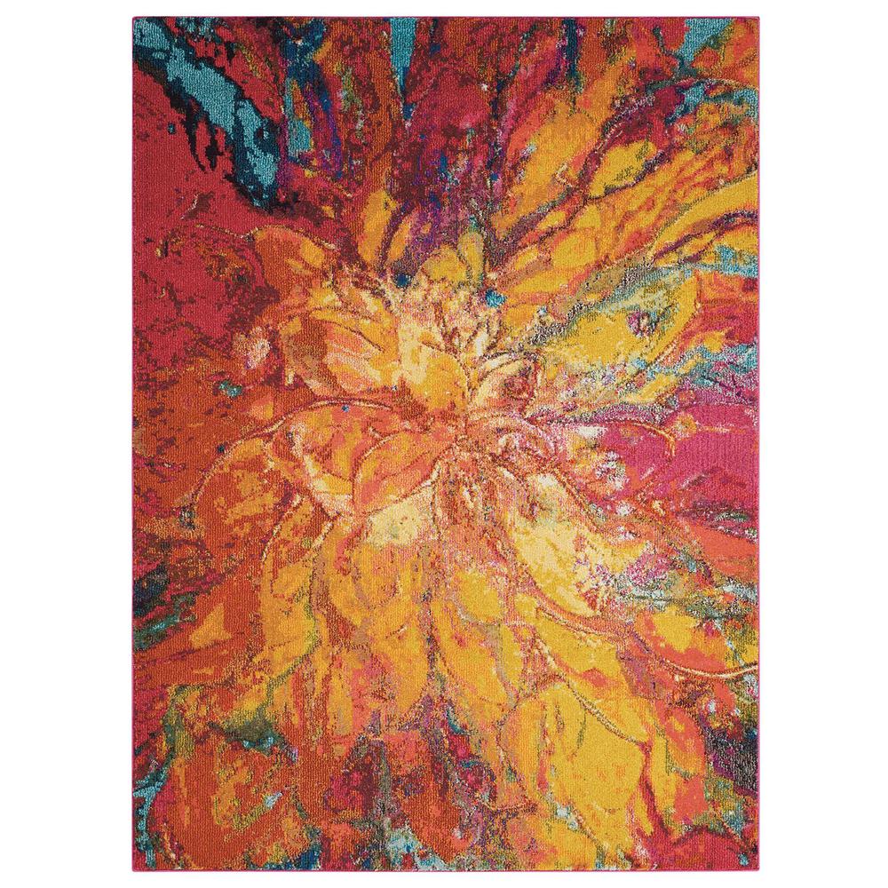 Celestial Area Rug, Cayenne, 3'11" x 5'11". Picture 1