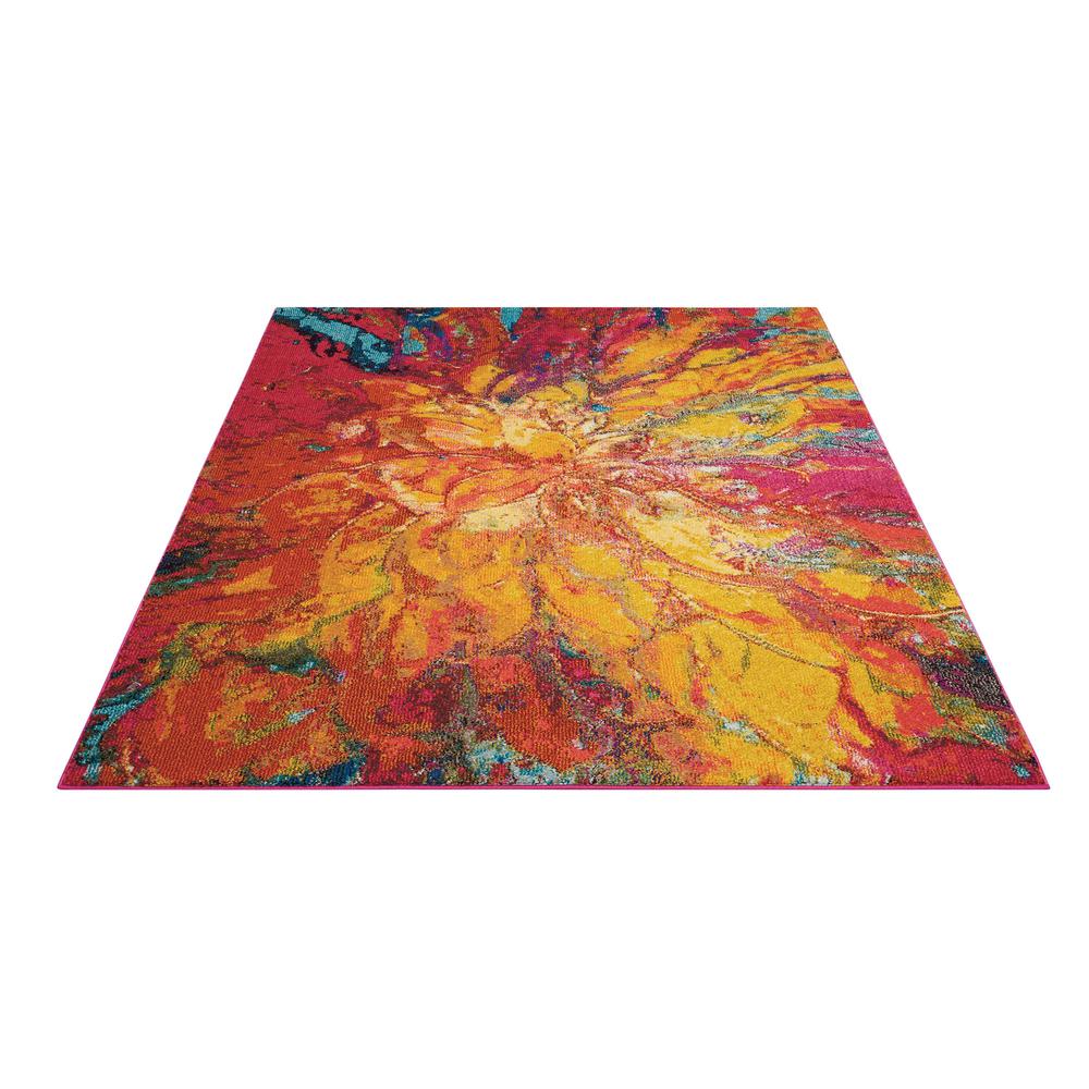 Celestial Area Rug, Cayenne, 7'10" x 10'6". Picture 3