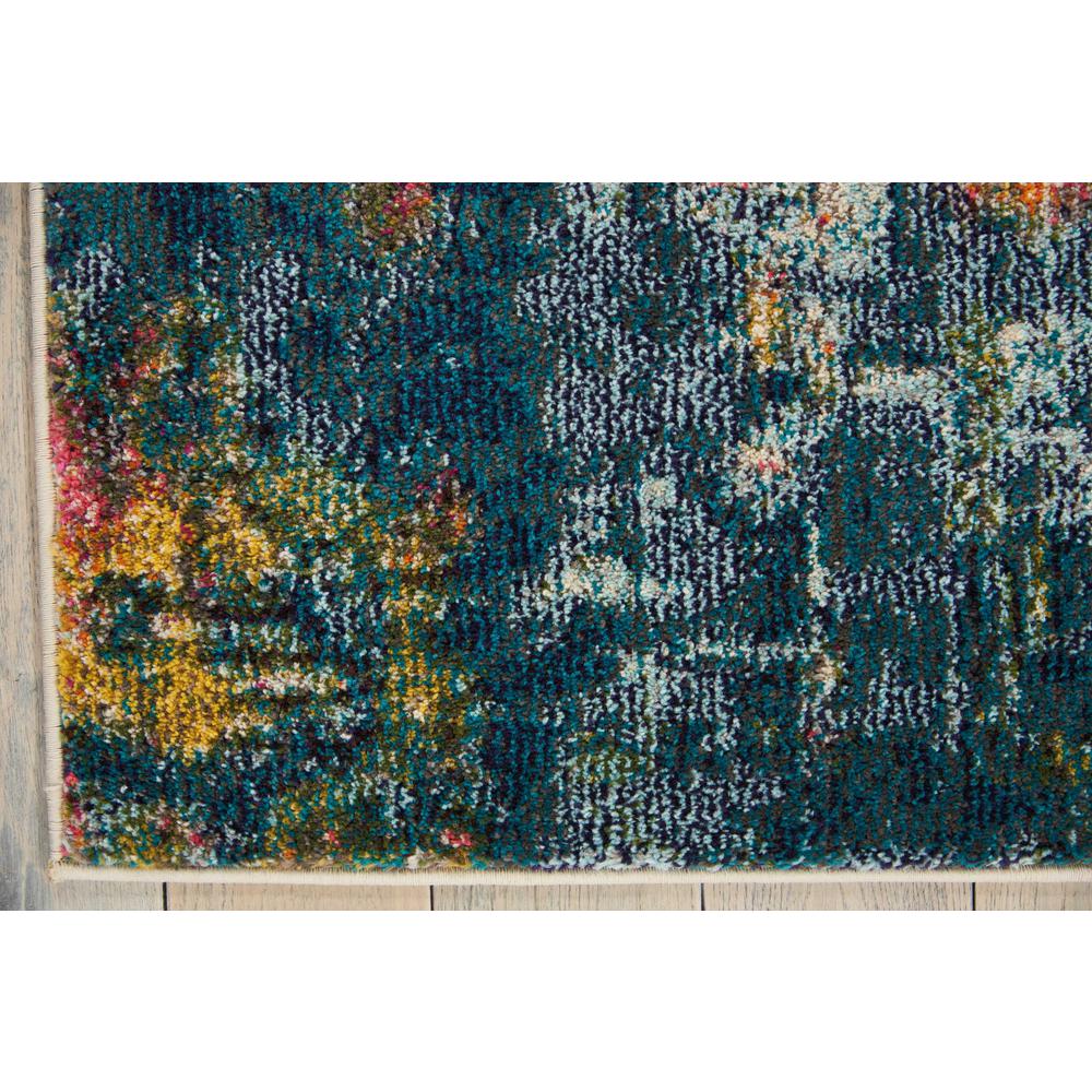 Celestial Area Rug, Blue/Yellow, 5'3" x 7'3". Picture 5