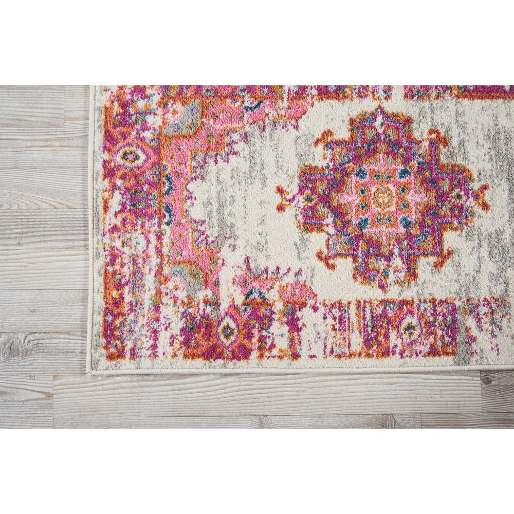 Passion Area Rug, Ivory/Fuchsia, 1'10" x 6'. Picture 2