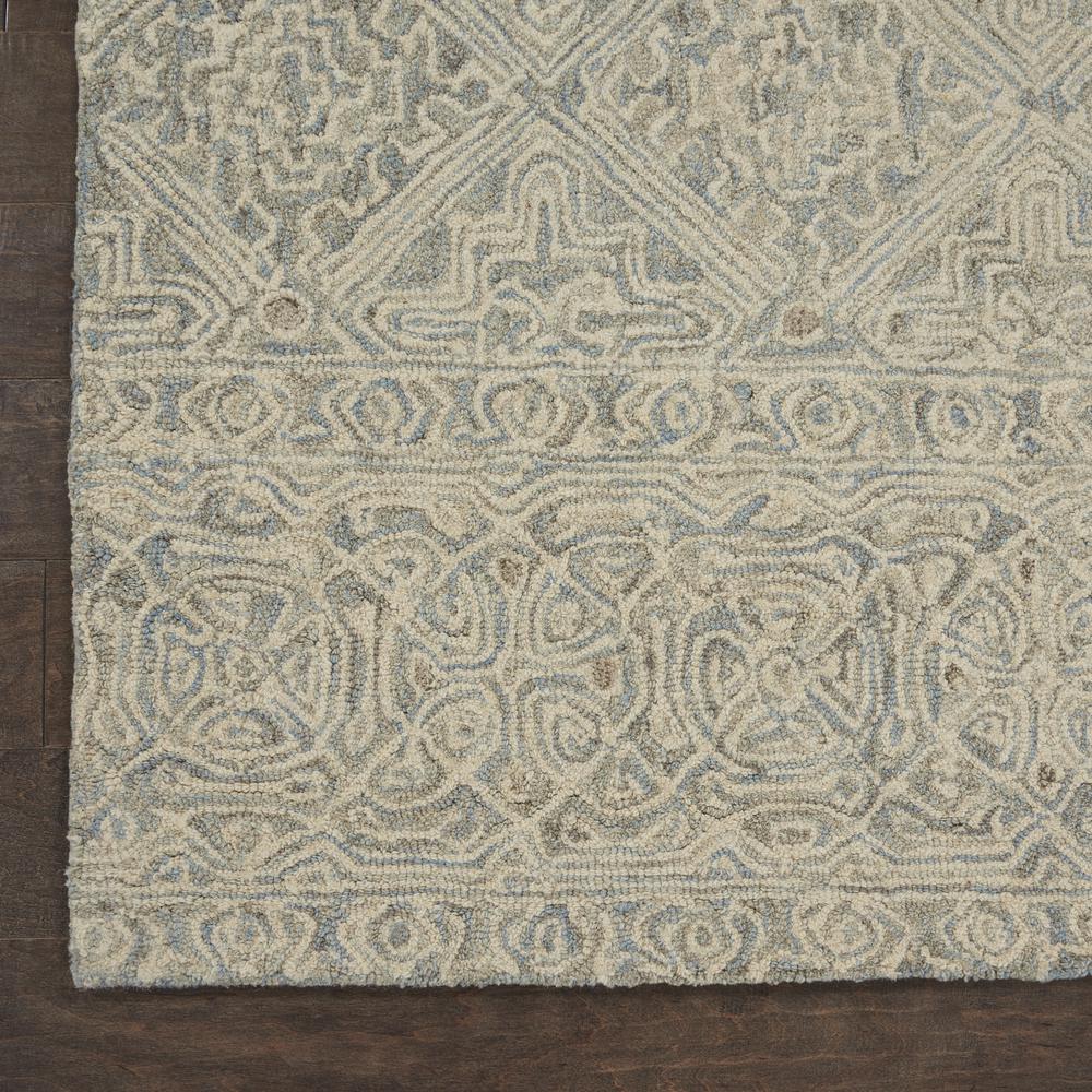Azura Area Rug, Ivory/Grey/Blue, 8' x 11'. Picture 2