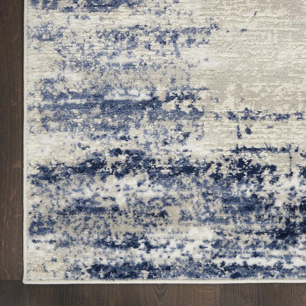 CYR04 Cyrus Ivory/Navy Area Rug- 5'3" x 7'3". Picture 4