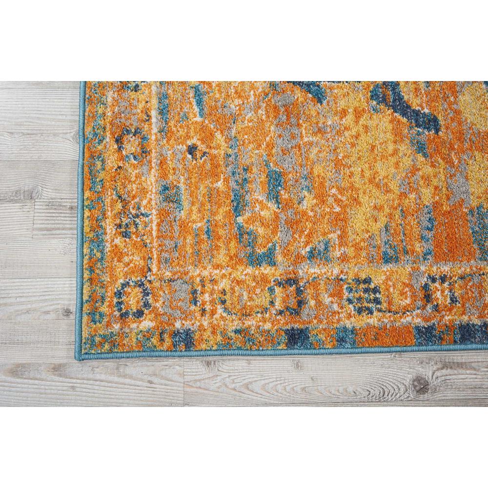 Passion Area Rug, Teal/Sun, 8' x 10'. Picture 3